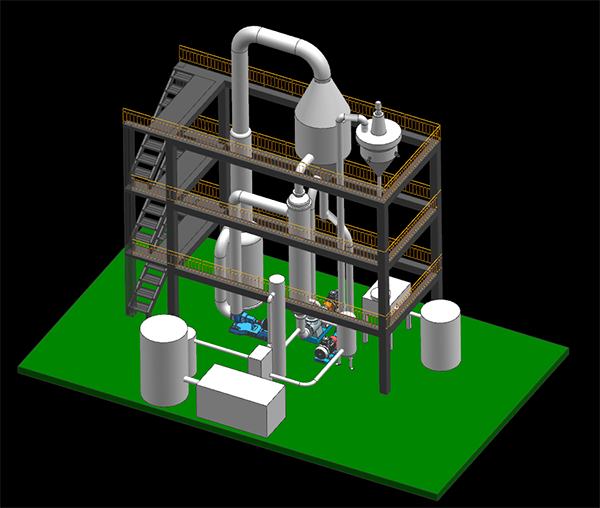 MVR蒸發(fā)器三維設(shè)計(jì) MVR蒸發(fā)器三維設(shè)計(jì)